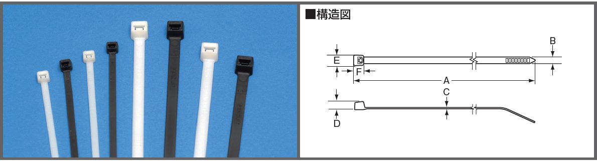 Panduit-結束バンド-PLT白黒