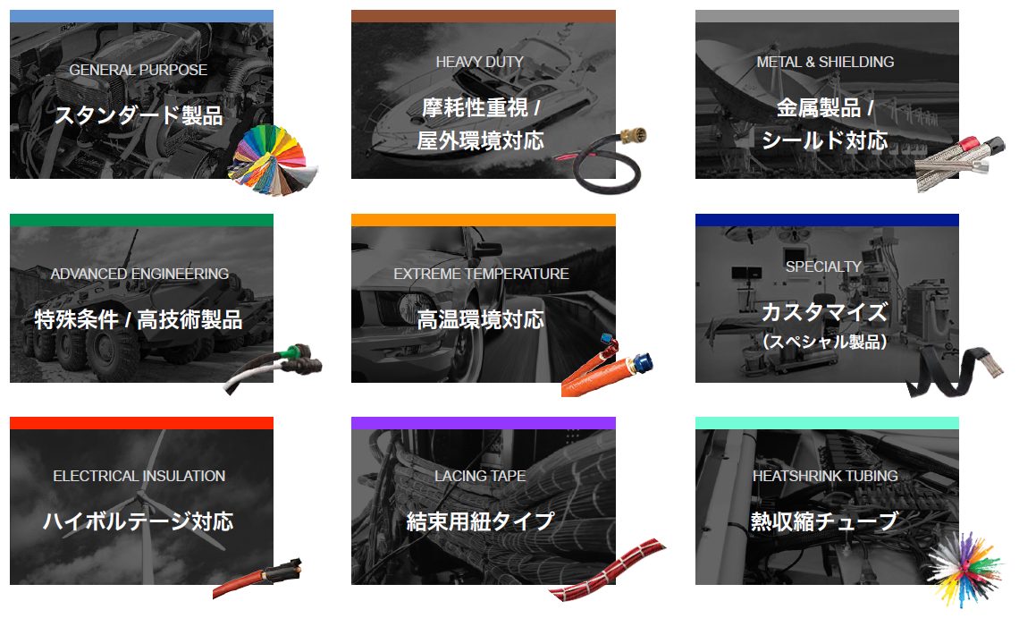 techflex商品カテゴリー