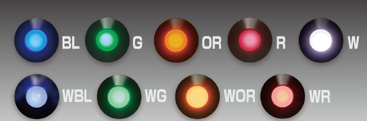 やさしく光る表示灯